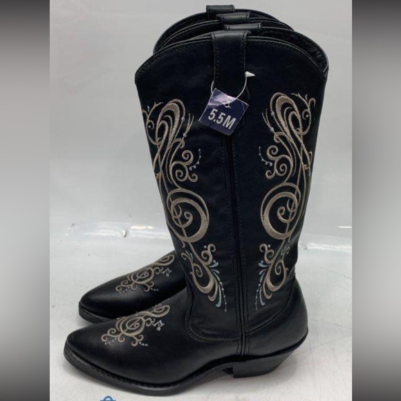 NWT Masterson Boot Co Rock n Country Musical Leather Embroidered Boots. Size 5.5 - Picture 3 of 7